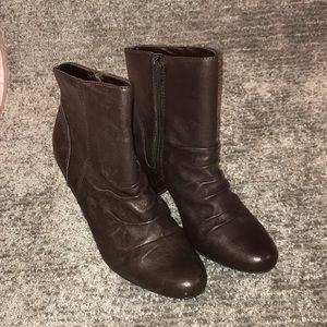 A.N.A. Genuine Leather Ankle Boots NWT